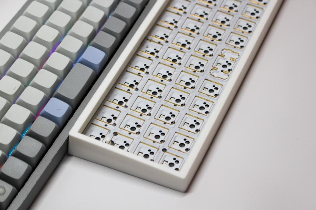 [vial対応] 40%自作キーボード lb47 (バックライトrgb付き)