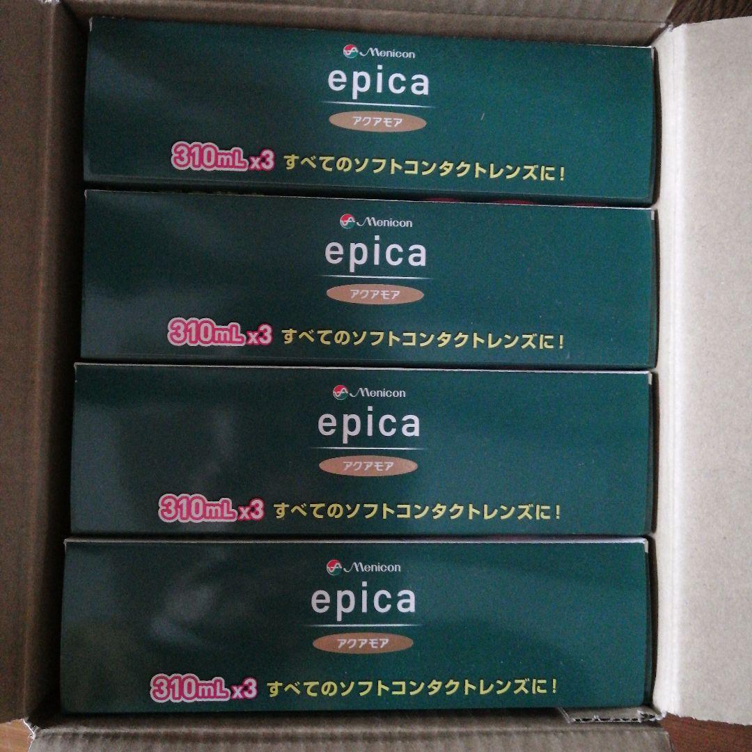 Menicon epicaソフトコンタクト洗浄保存液 310mL×3本４箱セット