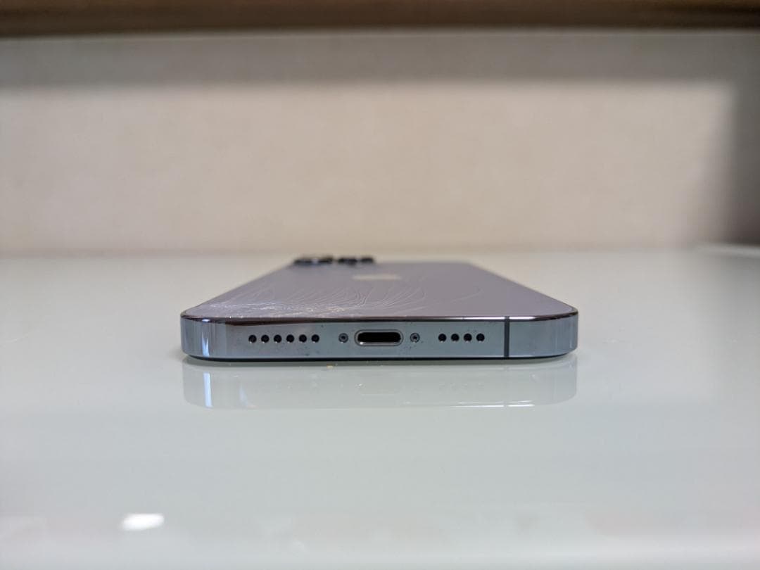 iPhone13ProMax512GB 箱あり 動作確認済 背面割れ 電池80%