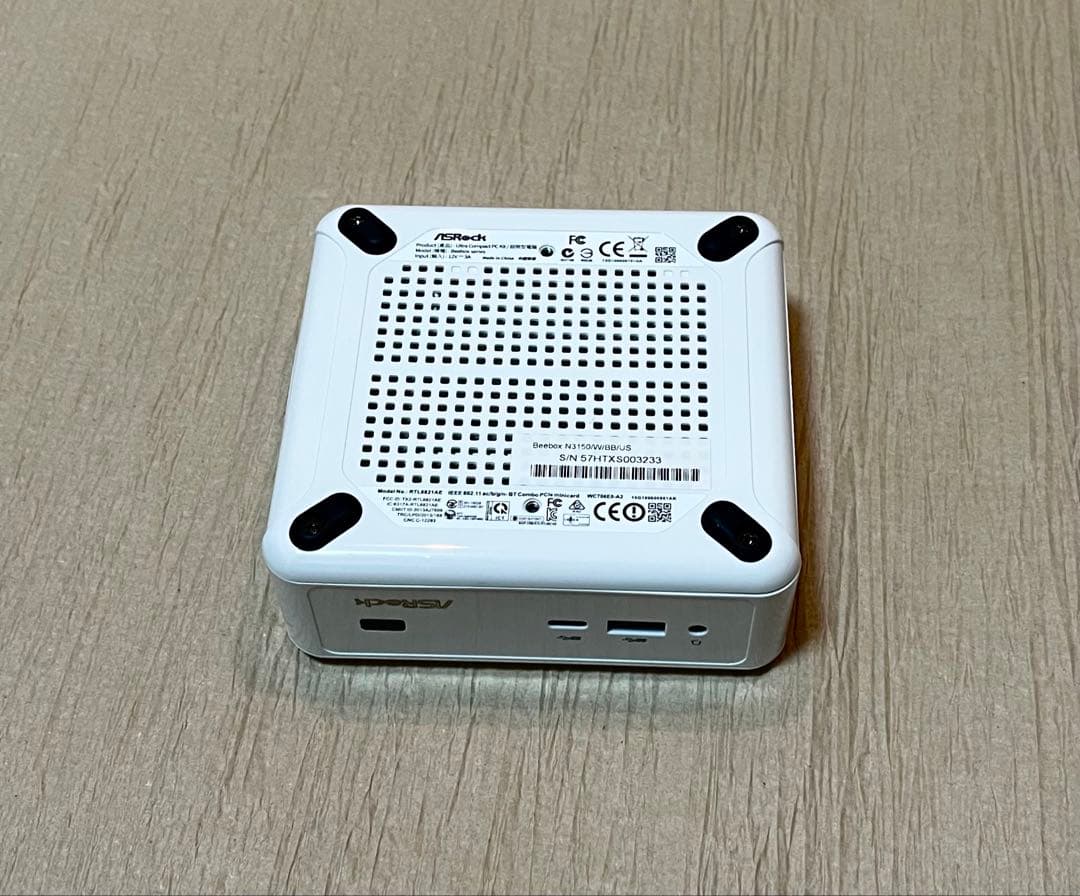 ASRock Beebox N3150 ディスク/メモリ付 WindowsOS