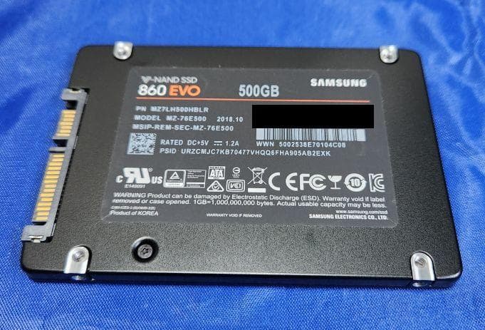 内蔵型SSD Samsung 860 EVO 500 SATA SSD