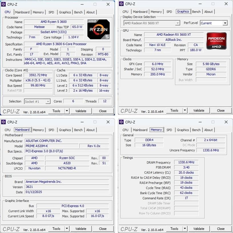 ゲーミングPC/Ryzen5 3600/RX5600XT/メモリ16G/送料無料