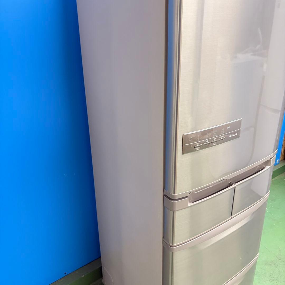 875 冷蔵庫 大型 日立 自動製氷機 右開き 極美品 400L強 保証付き