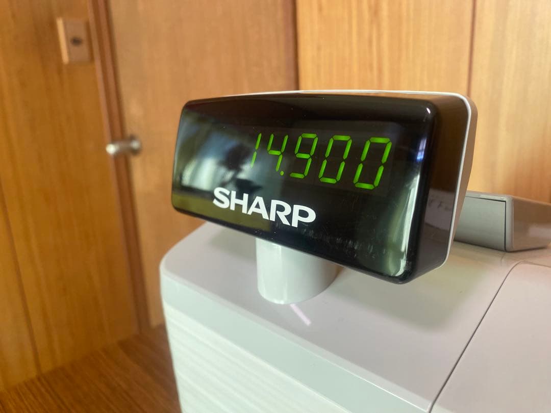 【ほぼ新品・２回使用】SHARP/シャープ　電子レジスター　XE-A207W-W