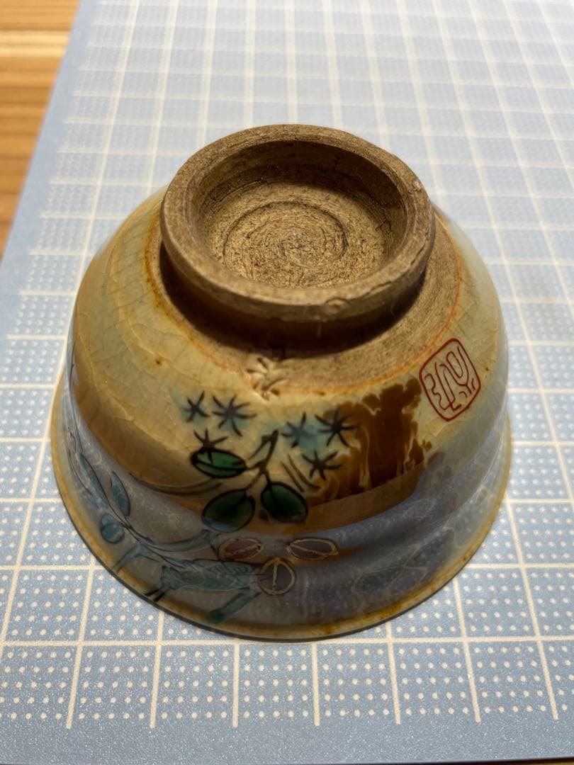 九谷焼　鈴虫　茶器　五客【m181 骨董　スズムシ　煎茶　茶道　すずむし　箱付】