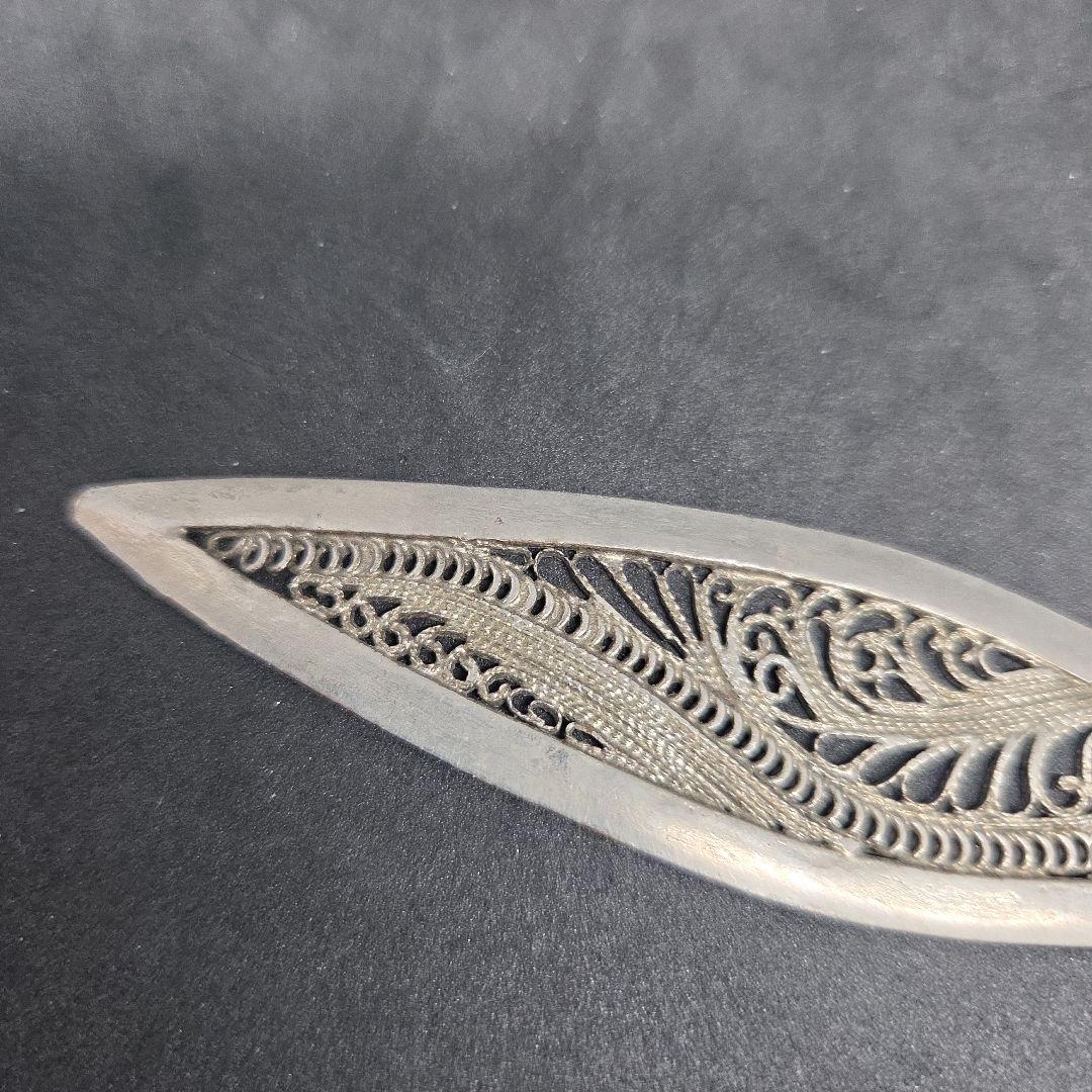 アンティーク ヴィンテージ 透かし彫り装飾アートナイフ 素材不明 約17cm