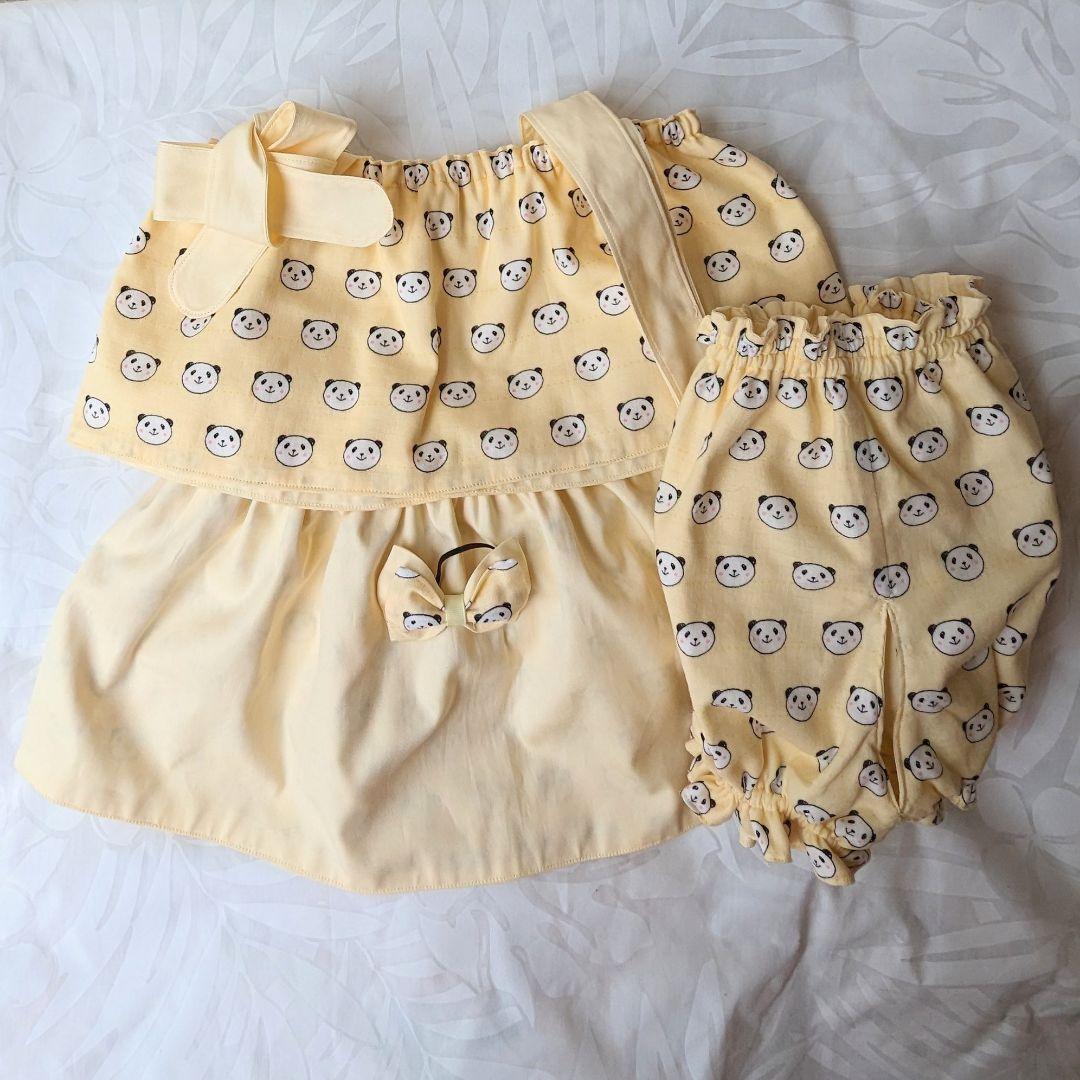シャンシャン様♡ご確認用抱っこシャン２歳シャン♡2P＆カボパン パンダ柄C 黄