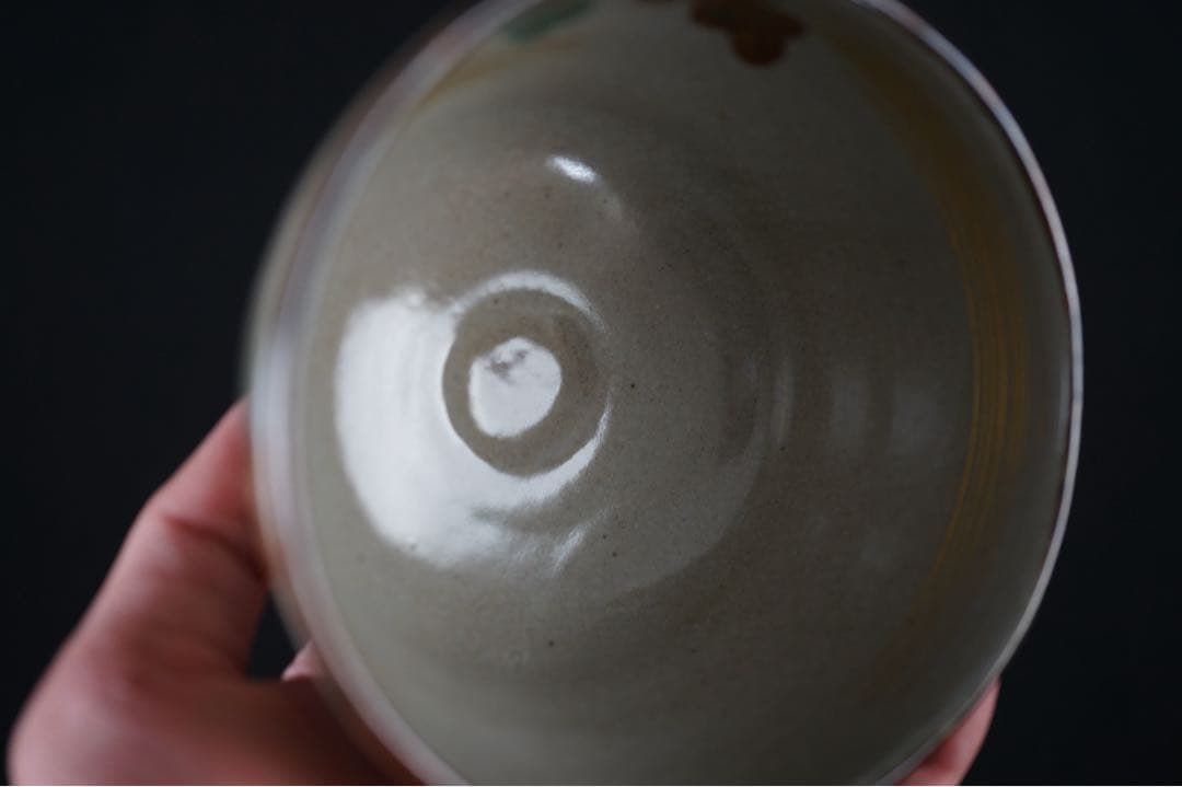 加藤松香 乾山 大根 金彩 色絵 茶碗 共箱