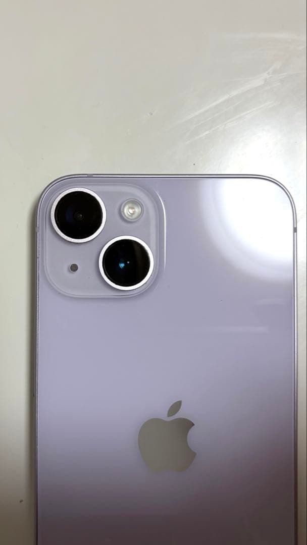 Apple iPhone 14パープル 本体 美品　箱　ケーブル付き
