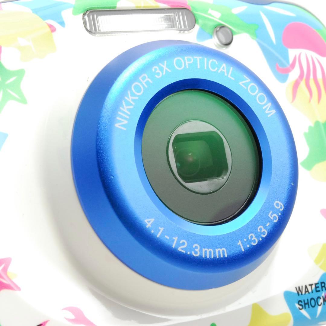 Nikon COOLPIX W100 ❤️スマホ転送 動作確認済 マリン ニコン