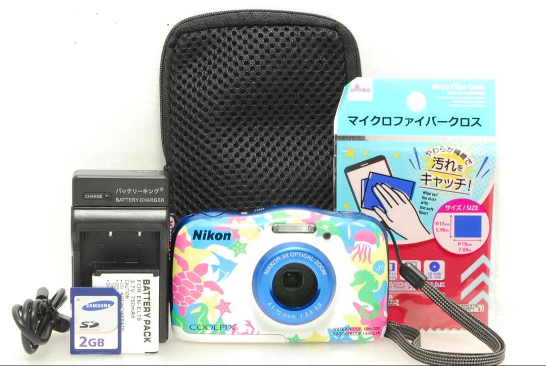 Nikon COOLPIX W100 ❤️スマホ転送 動作確認済 マリン ニコン