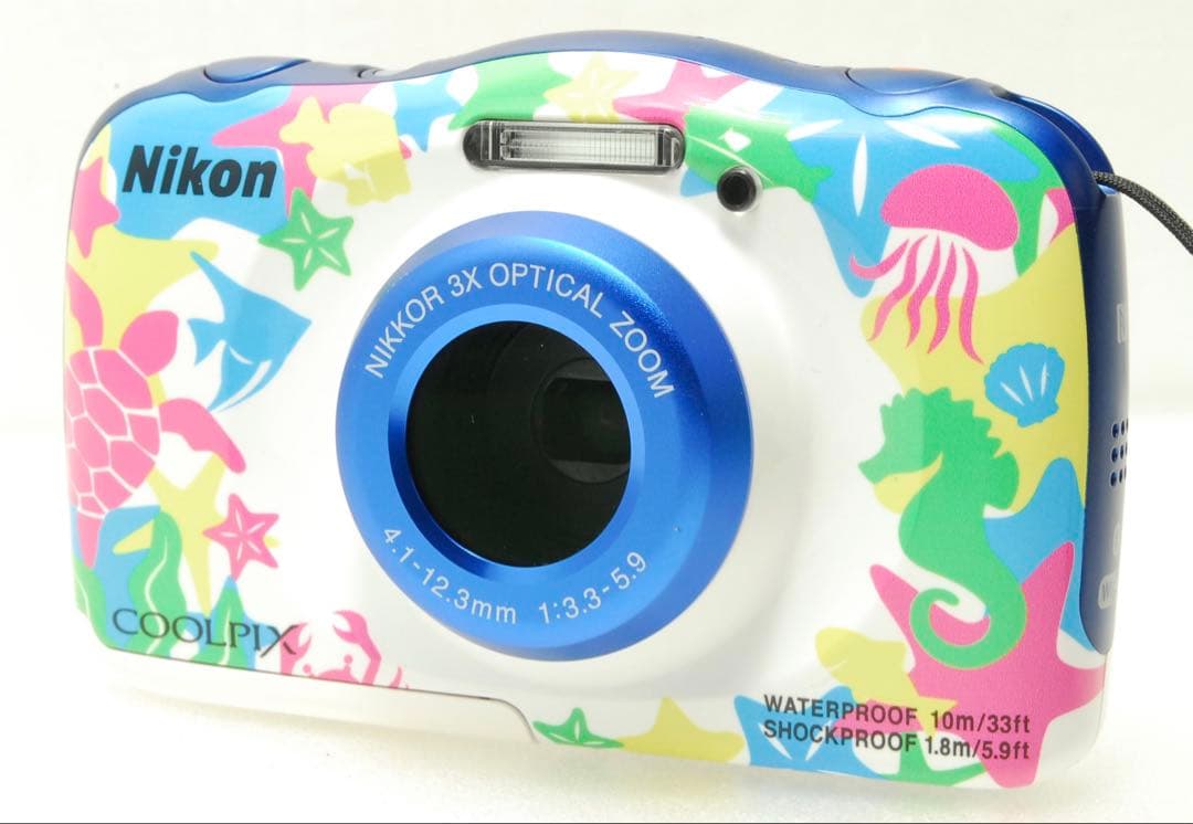 Nikon COOLPIX W100 ❤️スマホ転送 動作確認済 マリン ニコン
