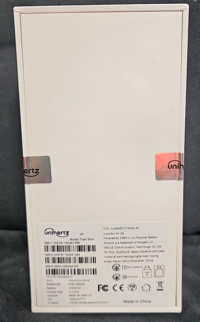 [新品] Unihertz Titan Slimブラック QWERTYキーボード