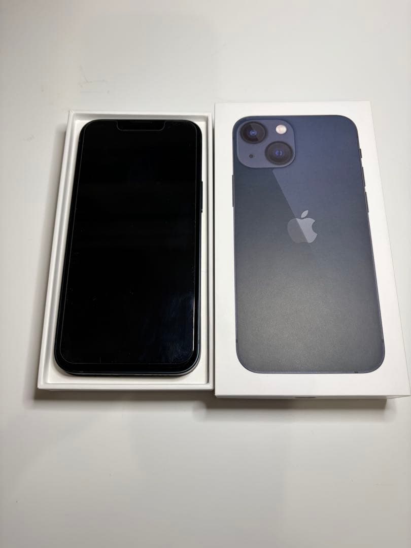 【美品】iPhone 13 mini ミッドナイト128GB SIMフリー
