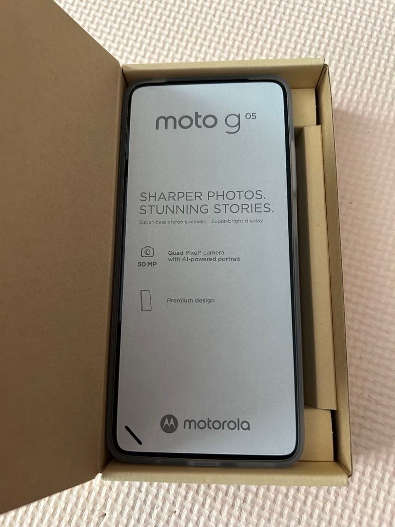 motorola moto g 05 本体　ミスティブルー