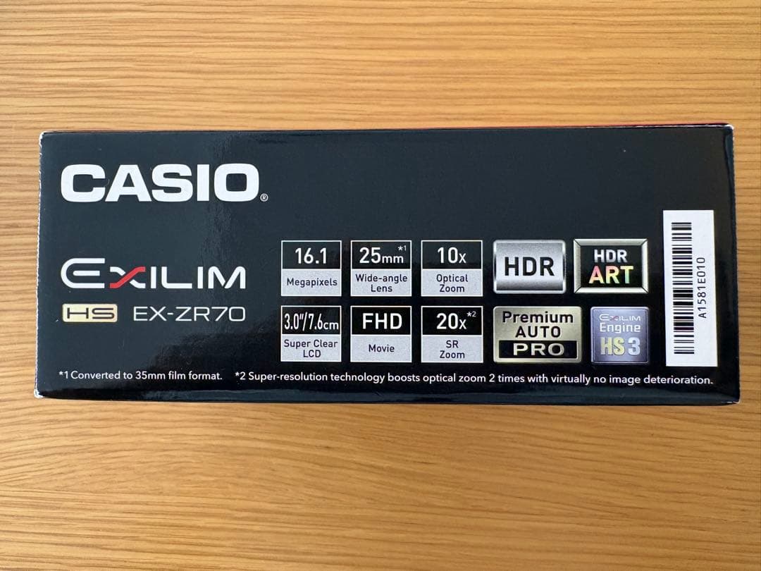 CASIO EXILIM EX-ZR70 ホワイト
