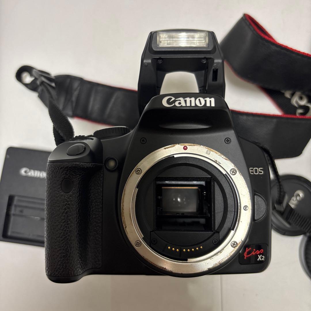 フ*ー様 Canon EOS Kiss X2 デジタル一眼レフ レンズ2点 充電