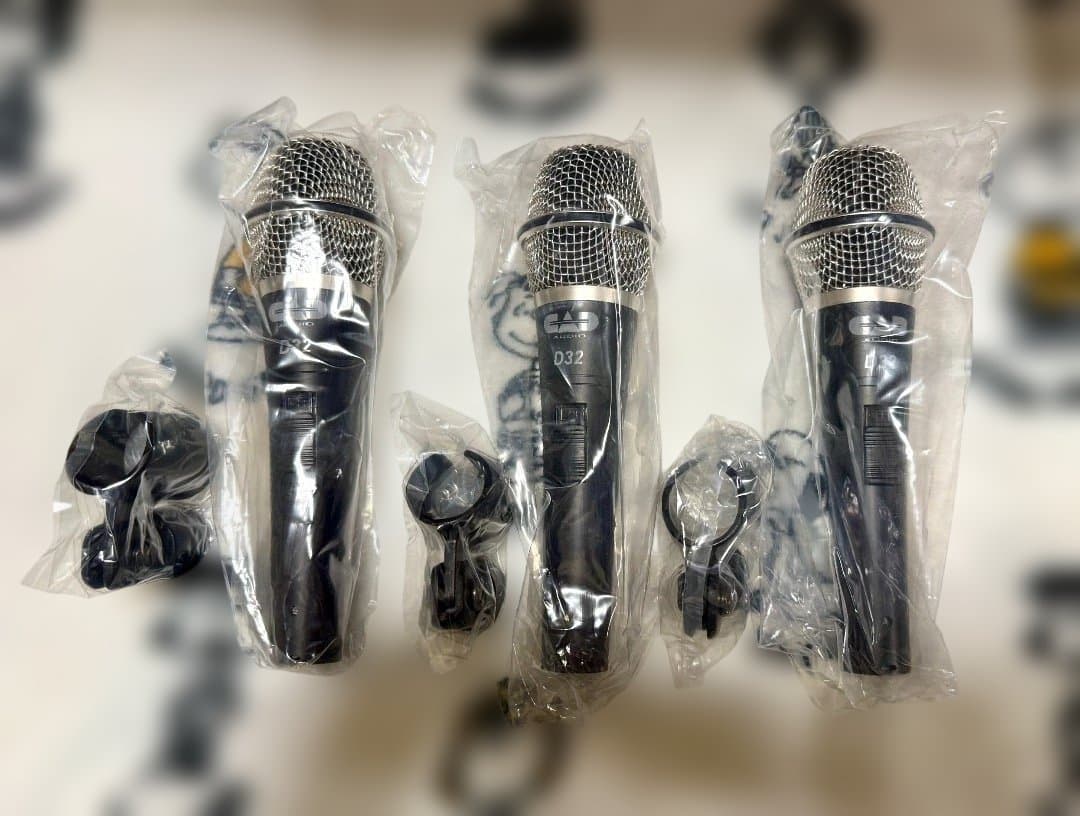 CAD AUDIO　ダイナミックマイク 3本セット　D32 未使用品