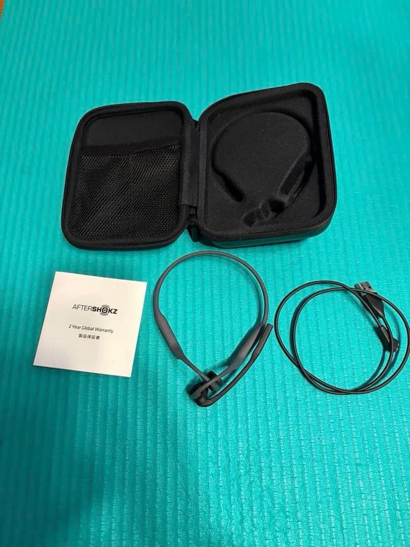 Shokz OpenComm骨伝導イヤホン グレー