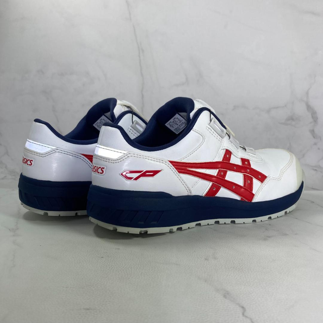 【極美品】asics BOA 安全靴 1273A029 25.5㎝ 白/紺/赤