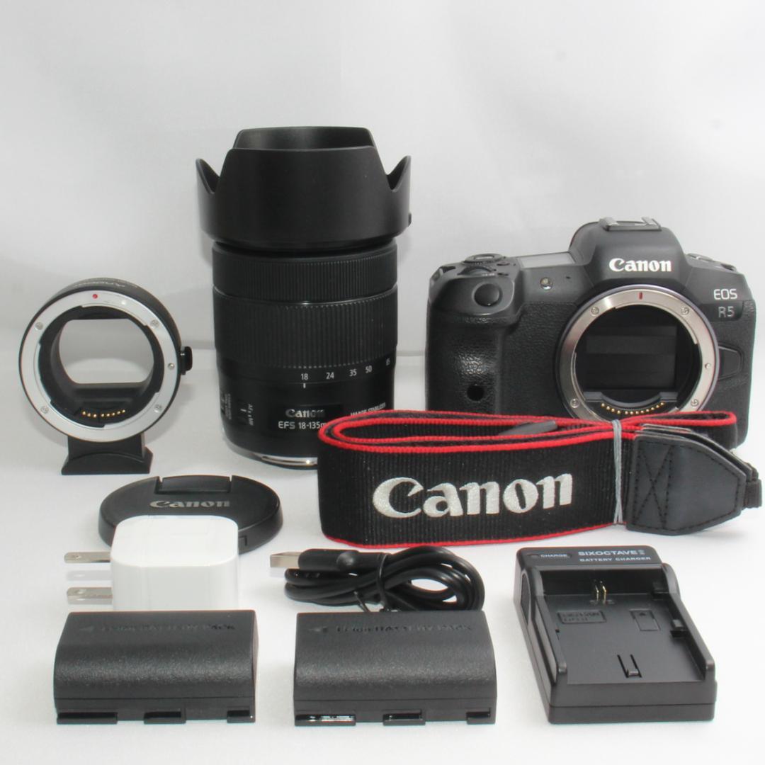 ✨予備バッテリー付✨Canon EOS R5 18-135mm USMレンズ✨