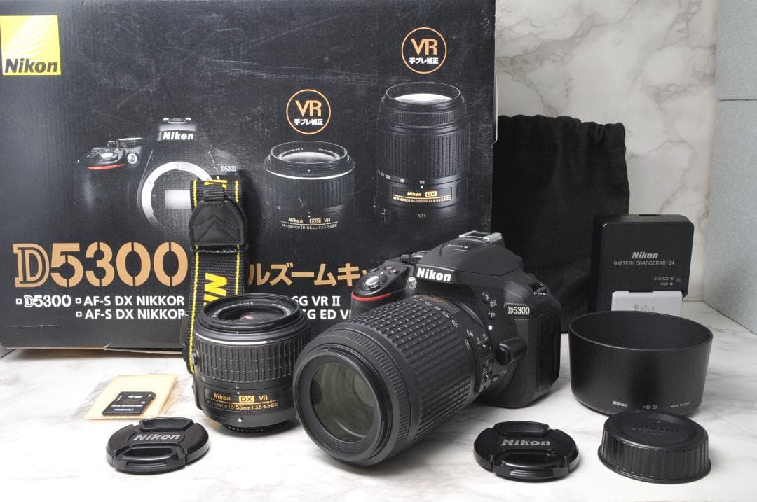 Nikon D5300⭐️ダブルレンズ Wi-Fi スマホ転送 高画質