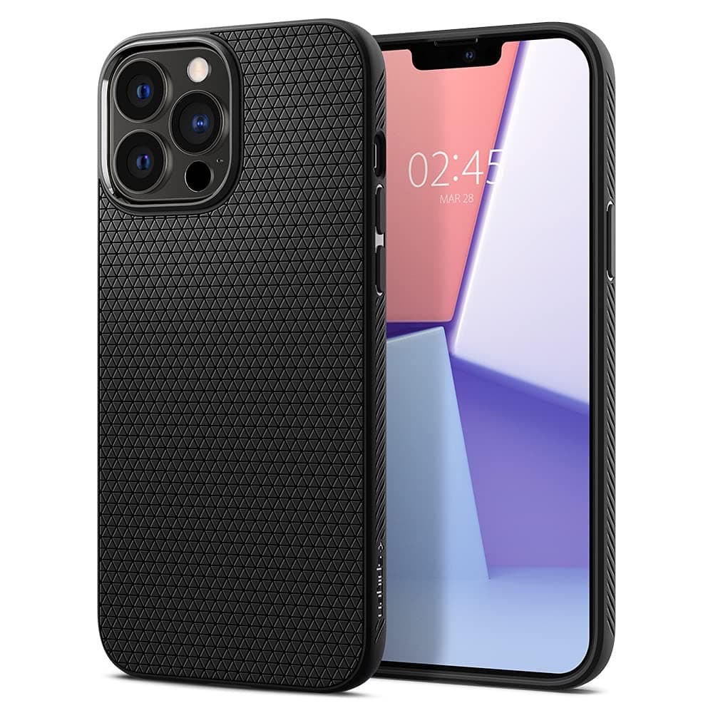 ✨ Spigen iPhone13Pro ケース　さらさら マットブラック