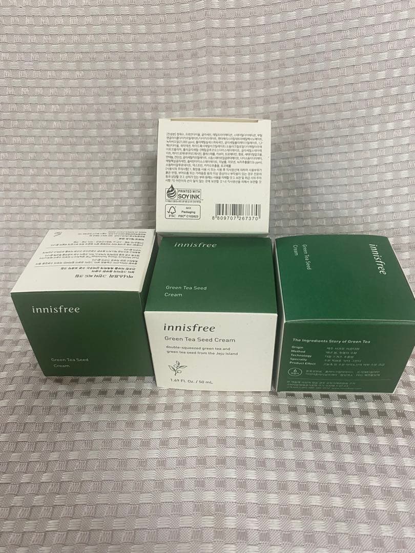2.イニスフリー(innisfree)グリーンティーシード クリーム　3個