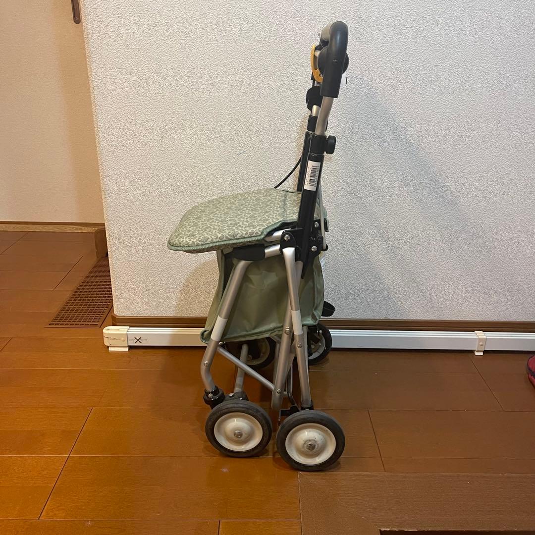 シルバーカー　ライトミニ　象印　象印ベビー　ペイズリー　S グリーン