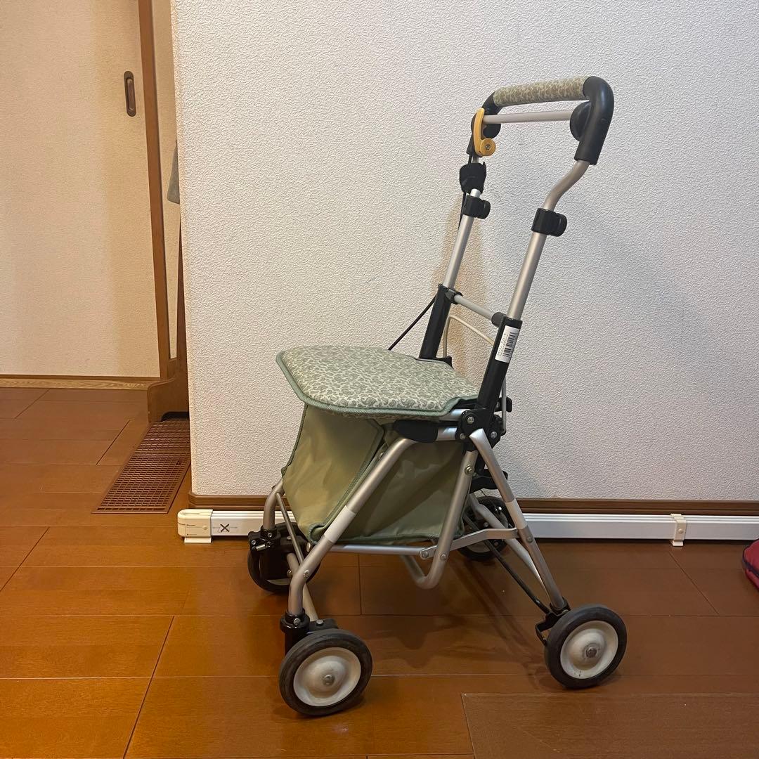 シルバーカー　ライトミニ　象印　象印ベビー　ペイズリー　S グリーン
