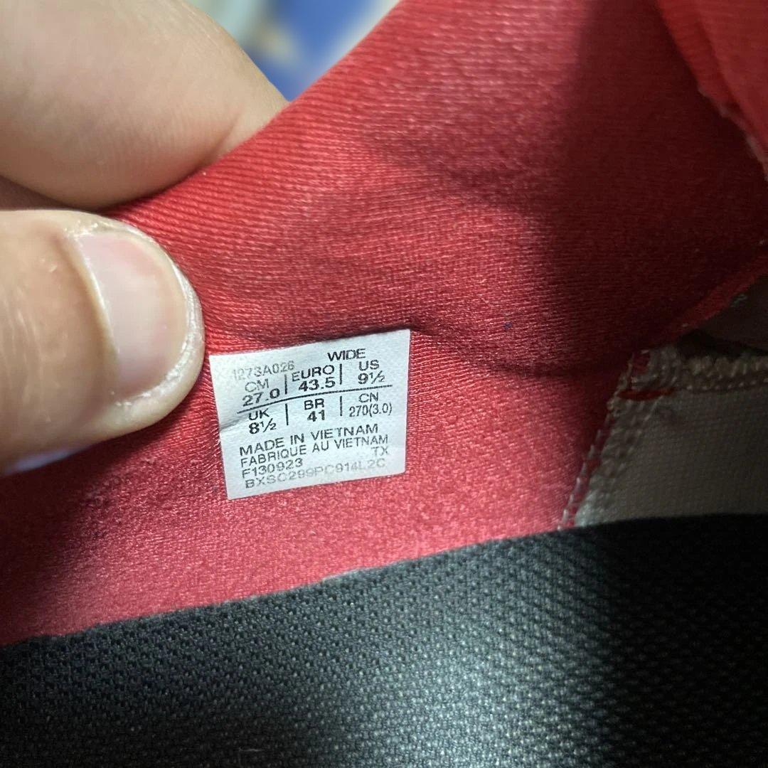 asics BOA 安全靴 ホワイト/レッド