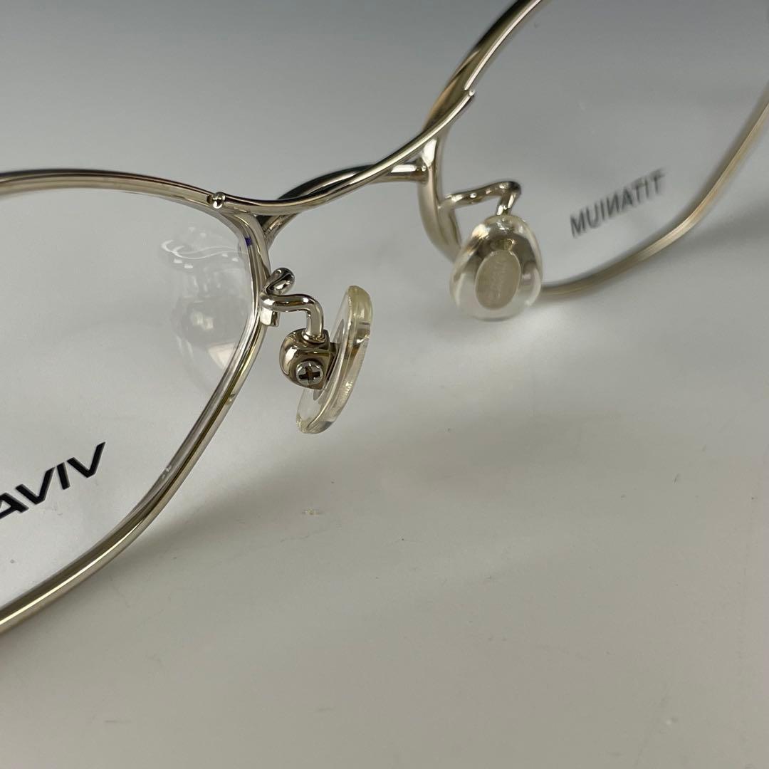 VIVAYOU 度数が選べる 可愛い老眼鏡 左右違い 処方箋 軽量 チタン 新品