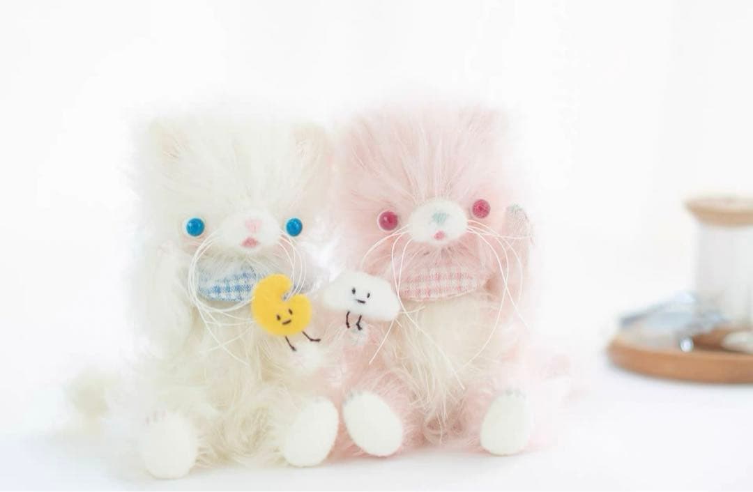 仲良しの双子仔猫 いちごちゃん アーティストベア 海外作家様 ハンドメイド