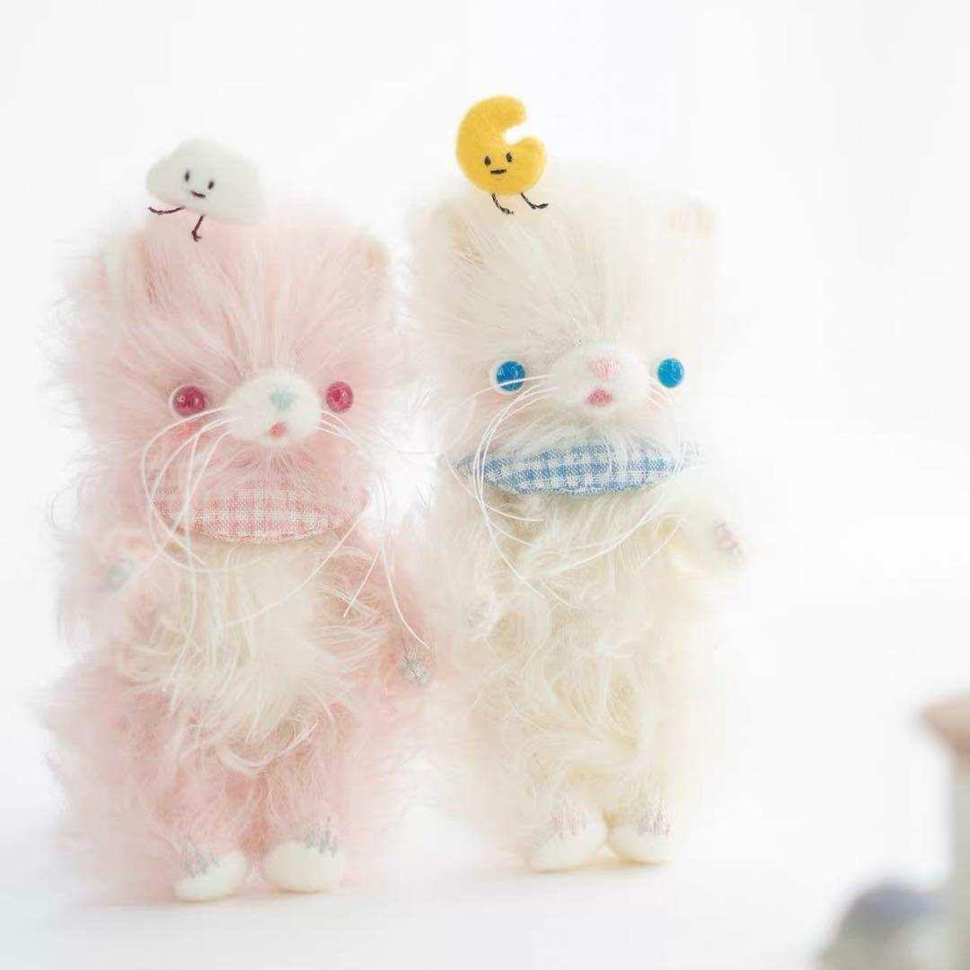 仲良しの双子仔猫 いちごちゃん アーティストベア 海外作家様 ハンドメイド