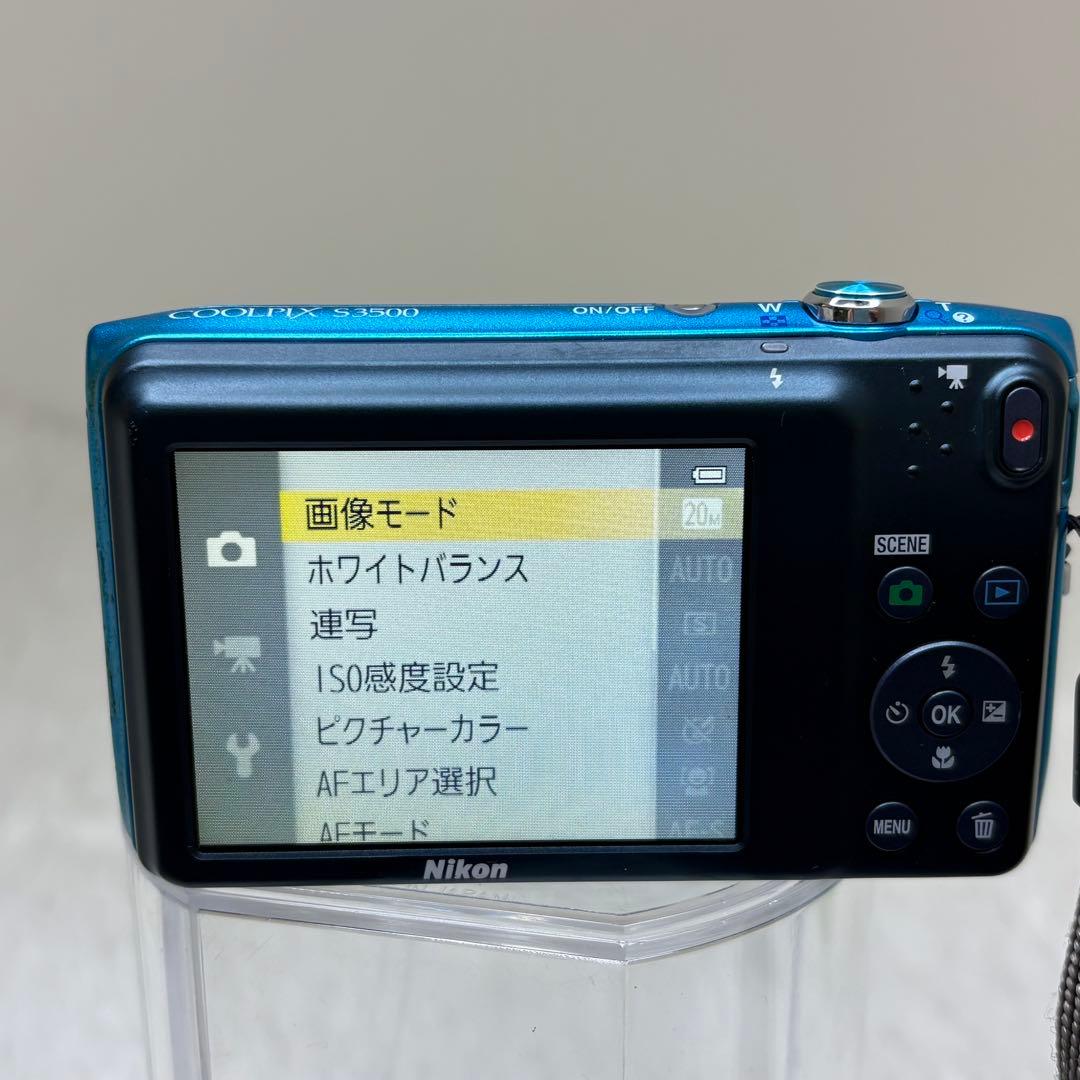 Nikon COOLPIX S3500 ブルー　青 コンデジ　動作品