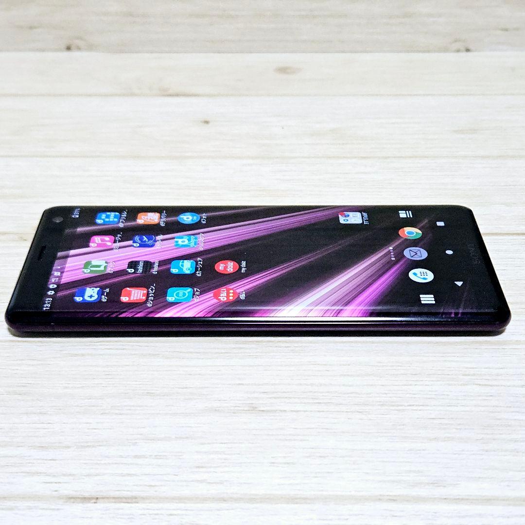 極美品 動作品 SIMフリー Xperia XZ3 SO-01L ボルドーレッド
