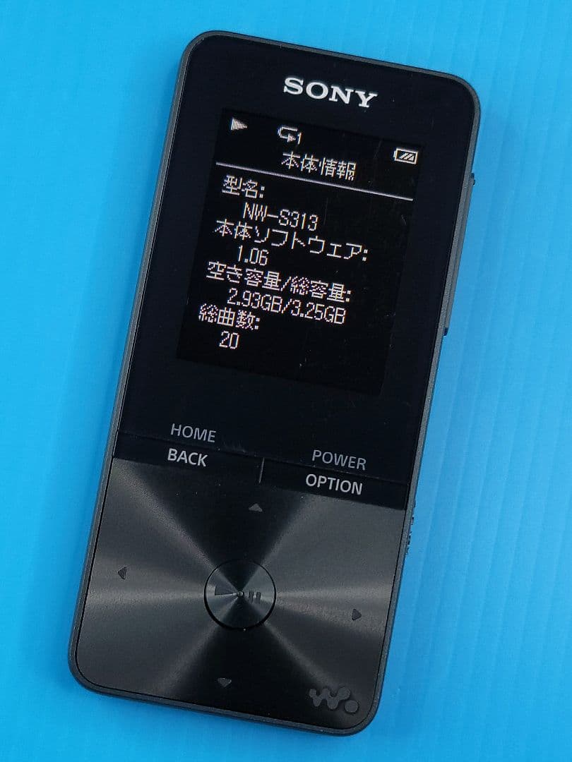 【Bluetooth】SONY WALKMAN NW-S313（B） 4GB