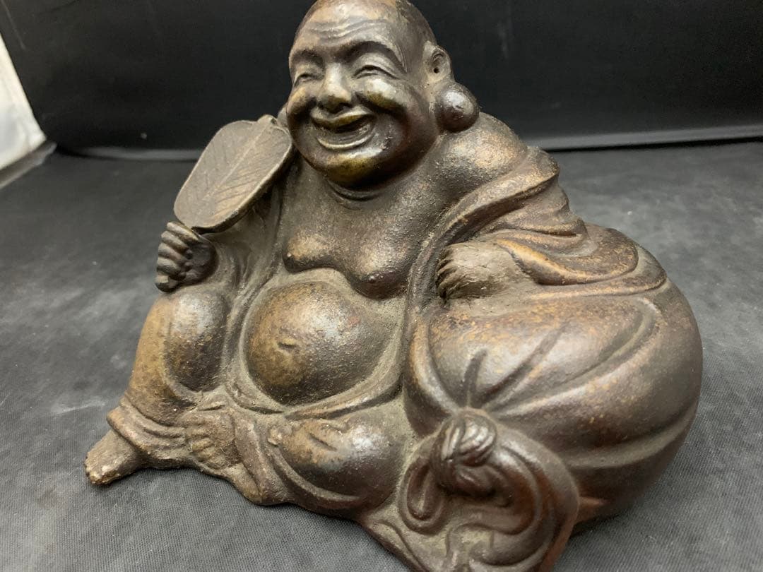 備前焼　桃山　布袋置物