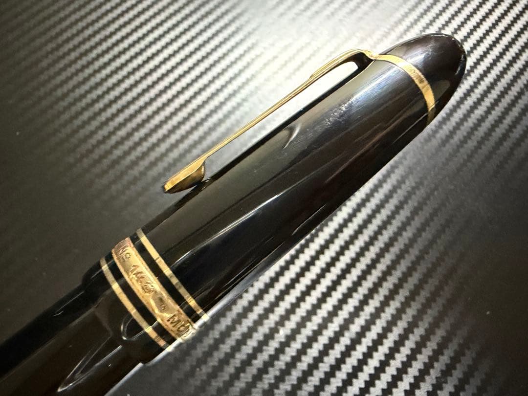 美品 モンブラン マイスターシュテュック 149 万年筆 14C 中白 B 太字