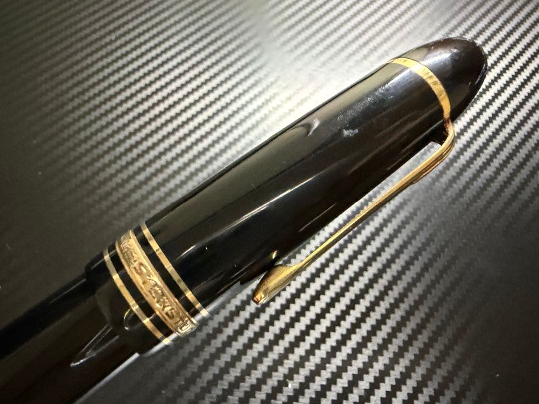 美品 モンブラン マイスターシュテュック 149 万年筆 14C 中白 B 太字