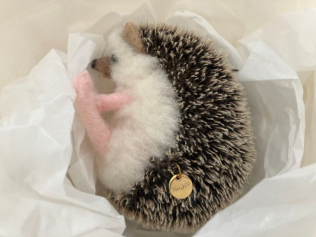 最終値下げ 羊毛フェルト ハリネズミ さくだゆうこ　yucococafe