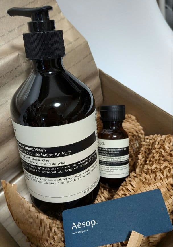 【新品未使用】Aesop★ハンドウォッシュ＆ハンドジェル〈コットン袋付〉