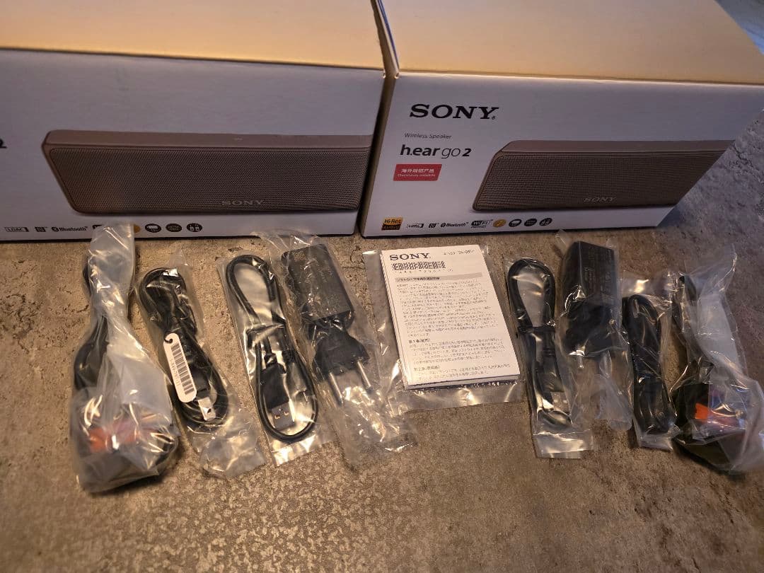 ソニー ワイヤレススピーカー h.ear go 2 SRS-HG10 2台セット