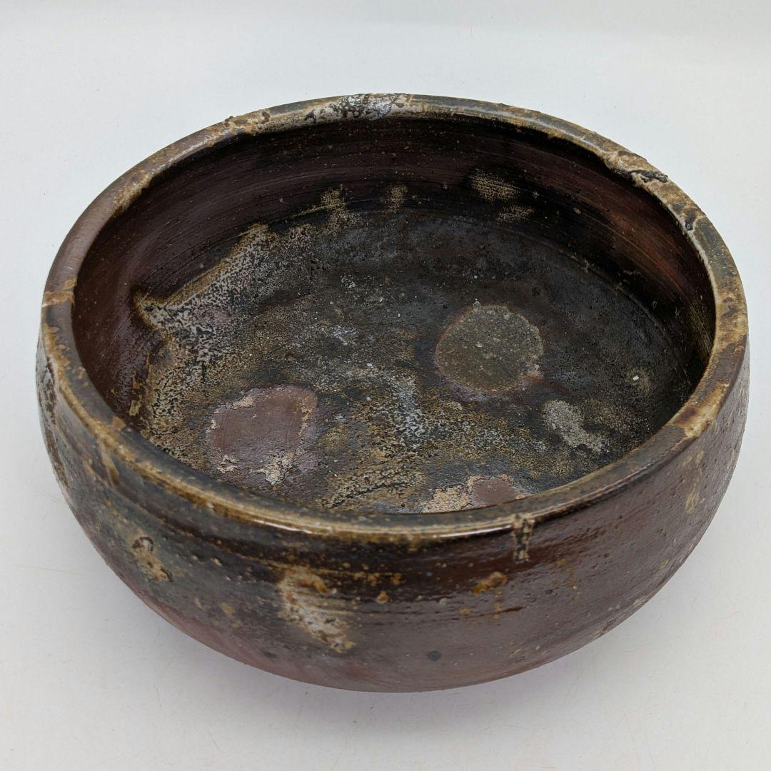 本山和泉 備前焼 花器 共箱共布栞 水盤 花生 フラワーベース 華道具 花入