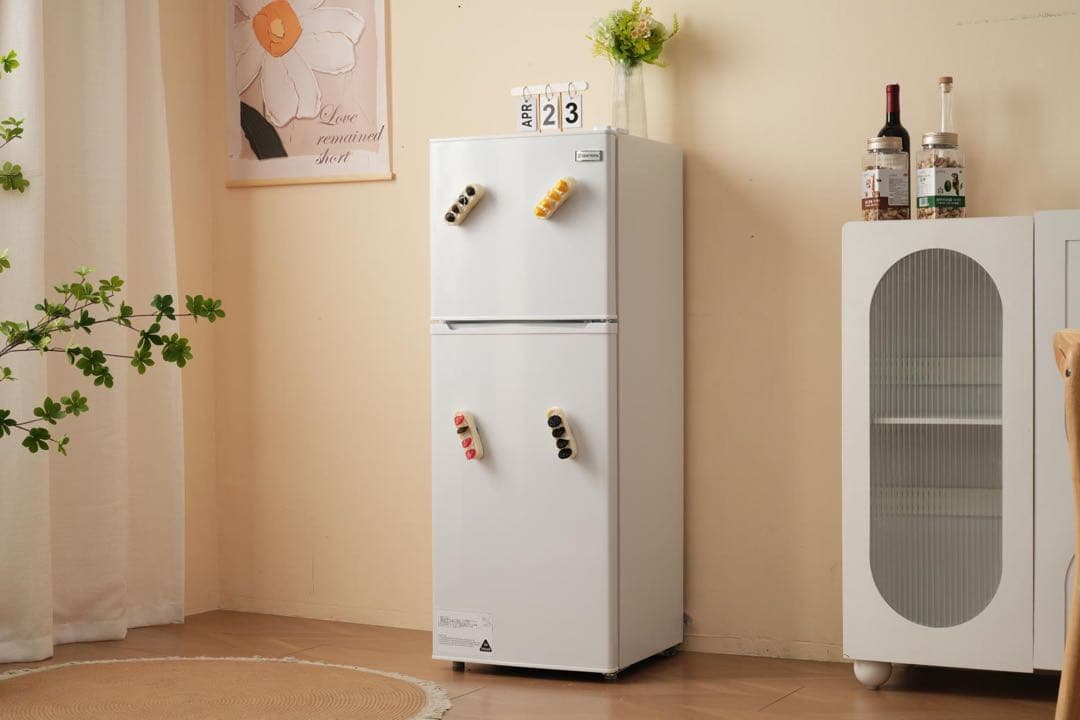 【新品】142L 2ドア冷蔵庫 ひとり暮らし用 冷凍庫付き コンパクト ホワイト