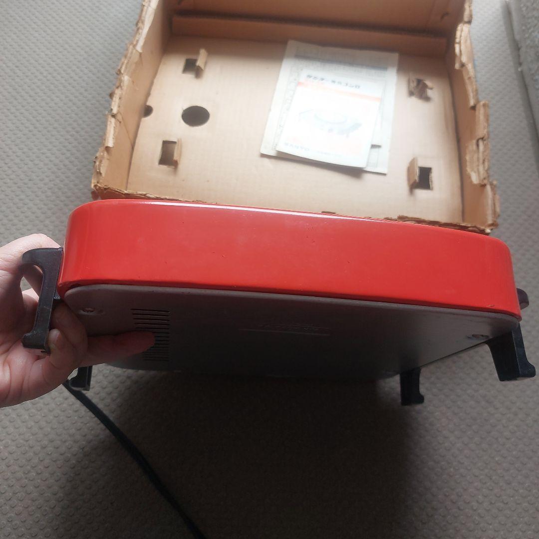 昭和レトロ SANYO 電気コンロ 電熱器 SH-25 赤 動作品 説明書あり