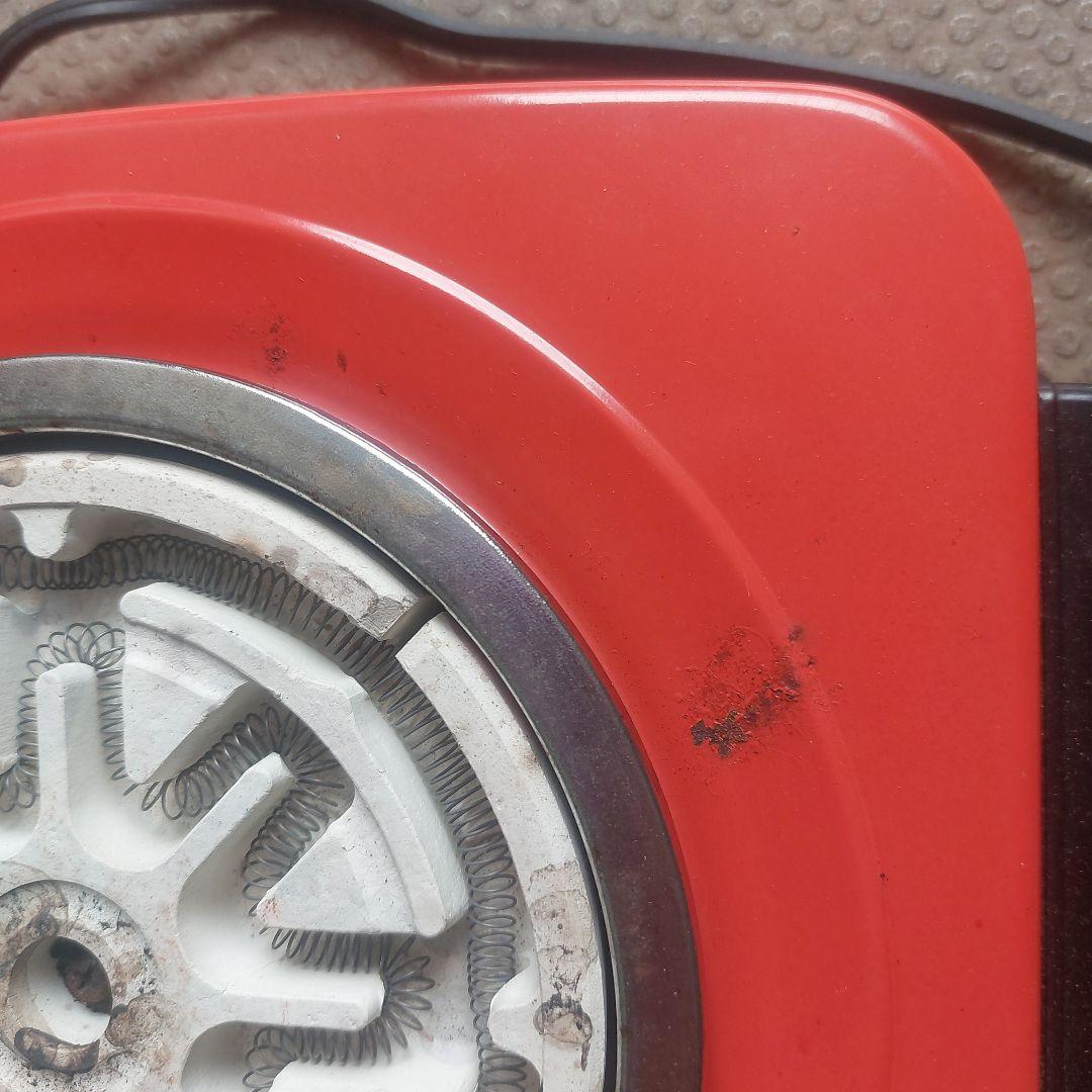 昭和レトロ SANYO 電気コンロ 電熱器 SH-25 赤 動作品 説明書あり