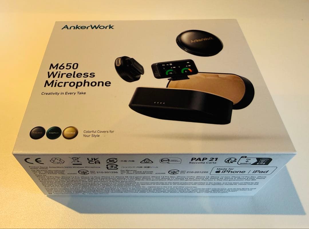 AnkerWork M650 ワイヤレスマイク 美品 フルセット（動作確認済）