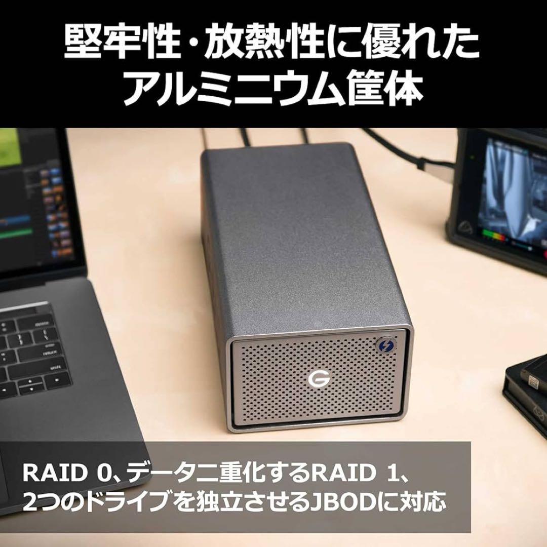 【新品・未使用】SanDisk G-RAID 2 8TB 外付けハードディスク