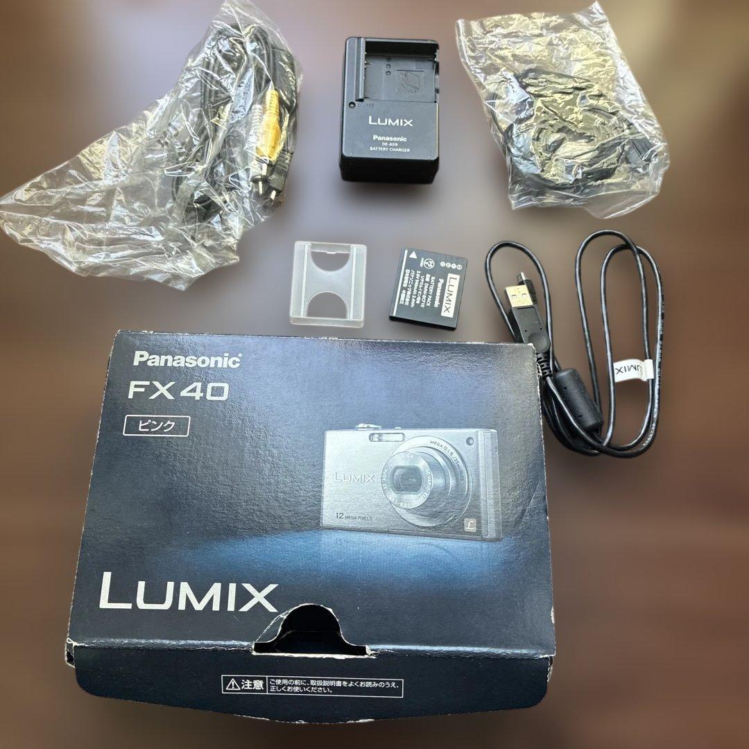 【ジャンク品】LUMIX FX40 ピンク 12メガピクセル 本体